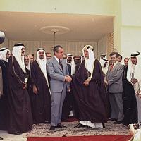 US President Richard Nixon and King Faissal Saudi Arabia, 1974. Richard Nixon Library.