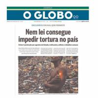 Matéria de capa de O Globo, edição dominical, de 12 JUL 15. Uma parte da tentativa de atingir militares e forças policiais resulta em  um texto confuso e com objetivos difamatórios escancarados.