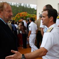 Embaixador Igor Kipman e o Contra-Almirante (FN) Carlos Chagas Vianna Braga, Comandante do CIASCe Assistente do Primeiro Force Commander MINUSTAH,
