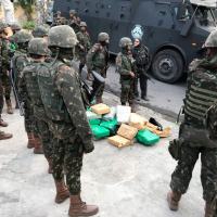 Droga capturada em ação de Forças Federais e Policiais no Rio de Janeiro 