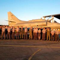 Marinha do Brasil recebe quarto AF-1 modernizado pela Embraer Foto - MB
