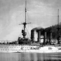 O SMS Scharnhorst foi o carro-chefe da esquadra da Ásia Oriental, a única formação naval permanente da Alemanha 