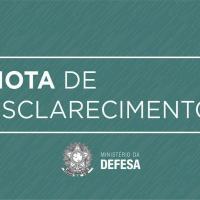 Ministério da Defesa emite Nota de Esclarecimento à ação de Desinformação de O Globo.