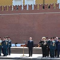 Cerimmony held at Kremlin Walls, 22 June 2021, morning by 80th year of Great Patriotic War