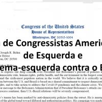 Carta Enviada ao Presidente Biden contra participação do Brasil na OTAN
