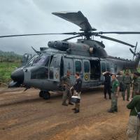  Aeronave do Esquadrão HU-41 em terras indígenas no Pará