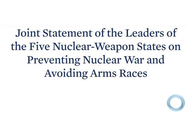 Declaração Conjunta dos Líderes dos Cinco Estados com Armamento Nuclear sobre a Prevenção da Guerra Nuclear e como Evitar Corridas Armamentista