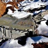 Restos de um avião da Segunda Guerra Mundial desaparecido em 1945 e encontrado agora em uma área remota do Himalaia na Índia (AFP/-) (-)