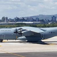 Avião britânico será abastecido em Porto Alegre Foto Gabriel Centeno