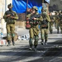 Soldados israelenses na área de Jenin, na Cisjordânia (AFP/-) (-)
